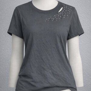 Aéropostale Charcoal Studded Tee – Size S